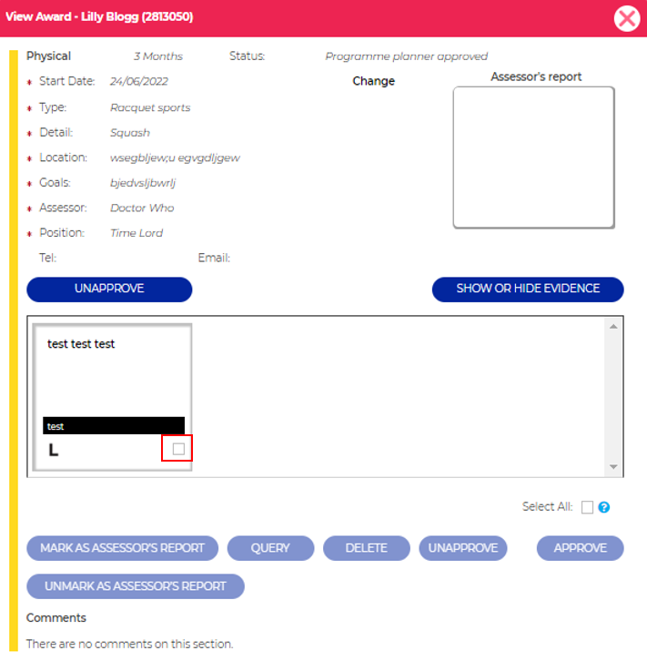 How to delete evidence from a participants account as an adult – DofE