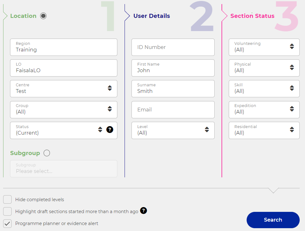 how-do-i-search-using-a-participant-s-id-number-name-or-email-address